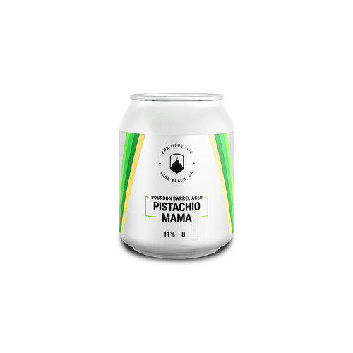 Ambitious Ales "Pistachio Mama" Belgian Tripel Aged In Bourbon Barrels 8oz Can - Long Beach, CA Ambitious Ales "Pistachio Mama" Belgian Tripel Aged In Bourbon Barrels 8oz Can - Long Beach, CA