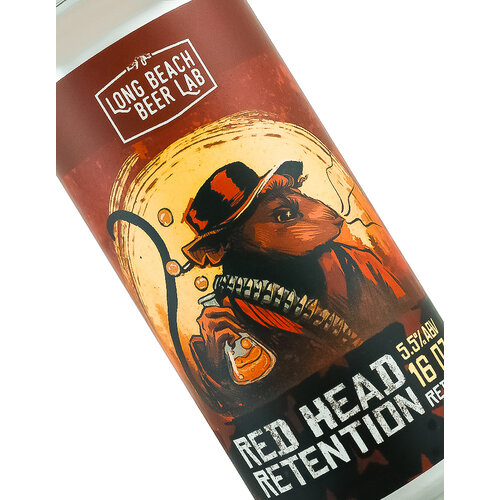 Long Beach Beer Lab "Red Head Retention" Red Ale 16oz Can - Long Beach, CA Long Beach Beer Lab "Red Head Retention" Red Ale 16oz Can - Long Beach, CA