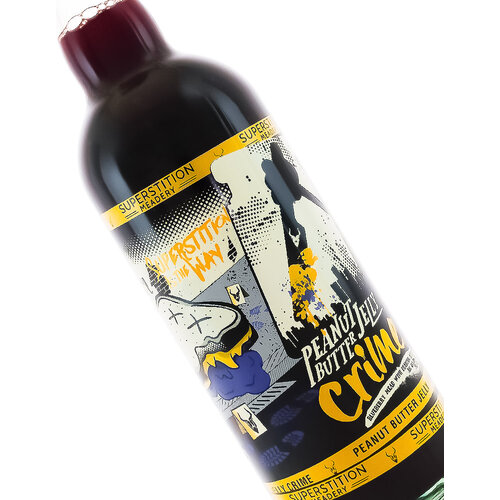 Superstition Meadery "Peanut Butter Jelly Crime Scene" 750ml. bottle Superstition Meadery "Peanut Butter Jelly Crime Scene" 750ml. bottle