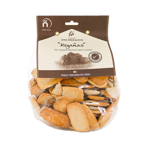 Dona Juana Reganas Tapas Cracker 8.8oz Bag, Spain Dona Juana Reganas Tapas Cracker 8.8oz Bag, Spain