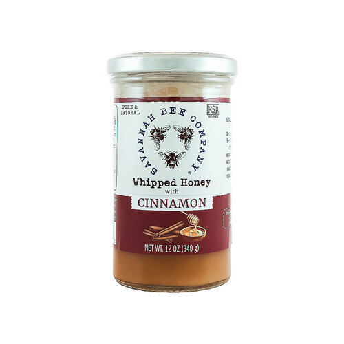 Savannah Bee Company Whipped Honey With Cinnamon 12oz Jar, Savannah, GA Savannah Bee Company Whipped Honey With Cinnamon 12oz Jar, Savannah, GA