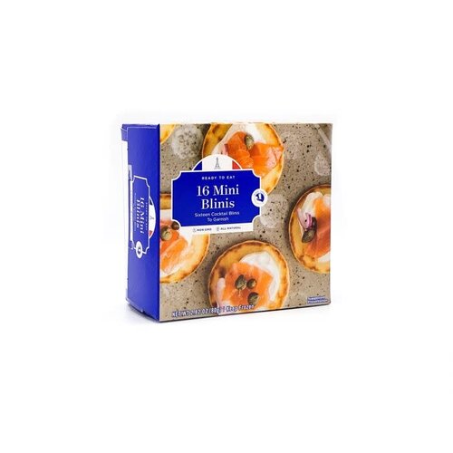 White Toque Mini Blinis 16 Count White Toque Mini Blinis 16 Count